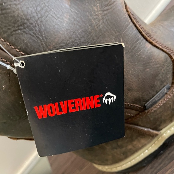 Wolverine Men's Dark Brown Leather Boots NWT - Picture 5 of 12